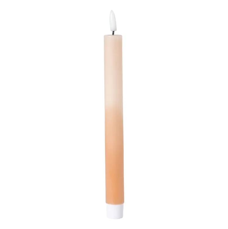 LED dinerkaars duo - bruin/beige - ø2.2x24.5 cm