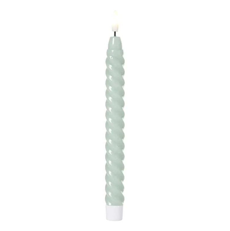 LED dinerkaars twist smal - groen - ø2.5x24.5 cm
