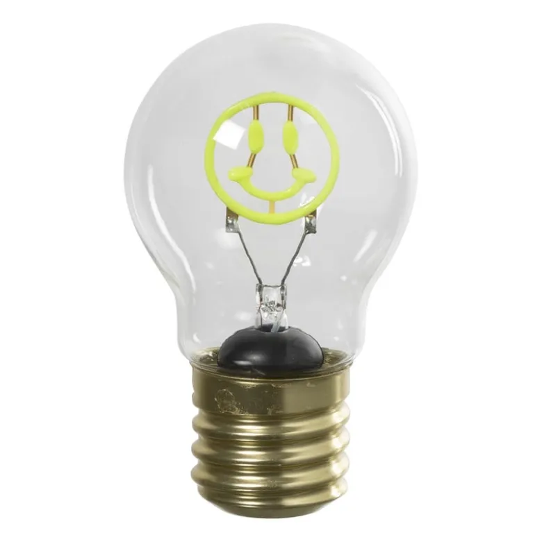 Ledlampje smiley - groen - ø7x12 cm