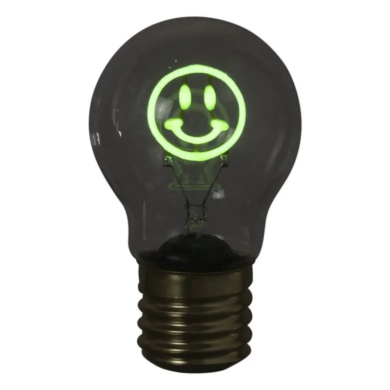 Ledlampje smiley - groen - ø7x12 cm