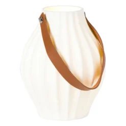 LED lamp keramiek hoog - wit - 16x13.5x13.5 cm