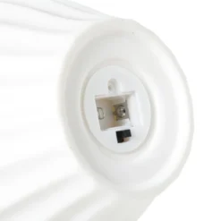 LED lamp keramiek hoog - wit - 16x13.5x13.5 cm