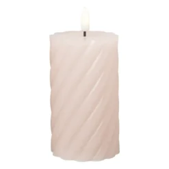 LED stompkaars groot twist - roze - ø7x12 cm