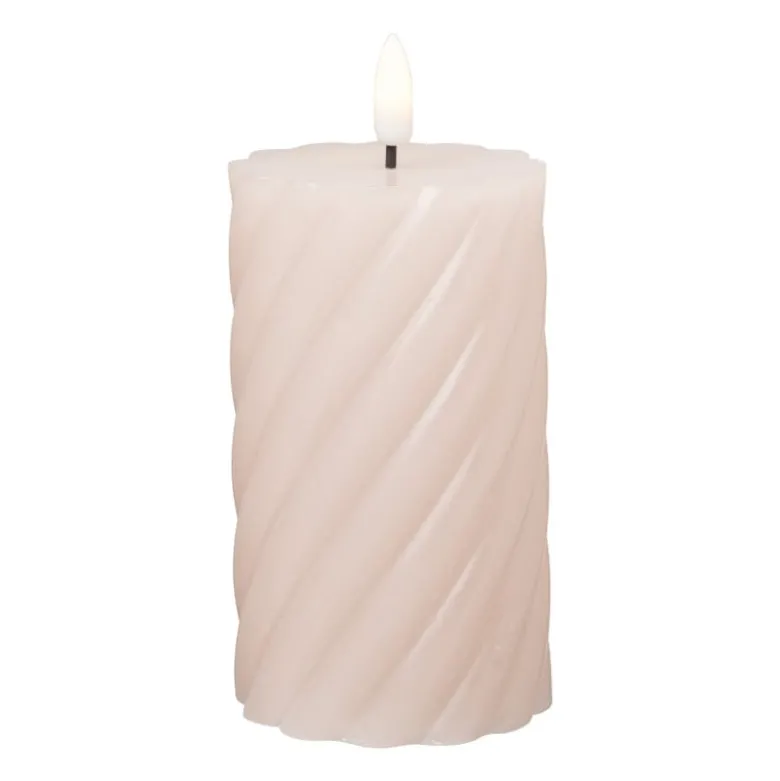 LED stompkaars groot twist - roze - ø7x12 cm