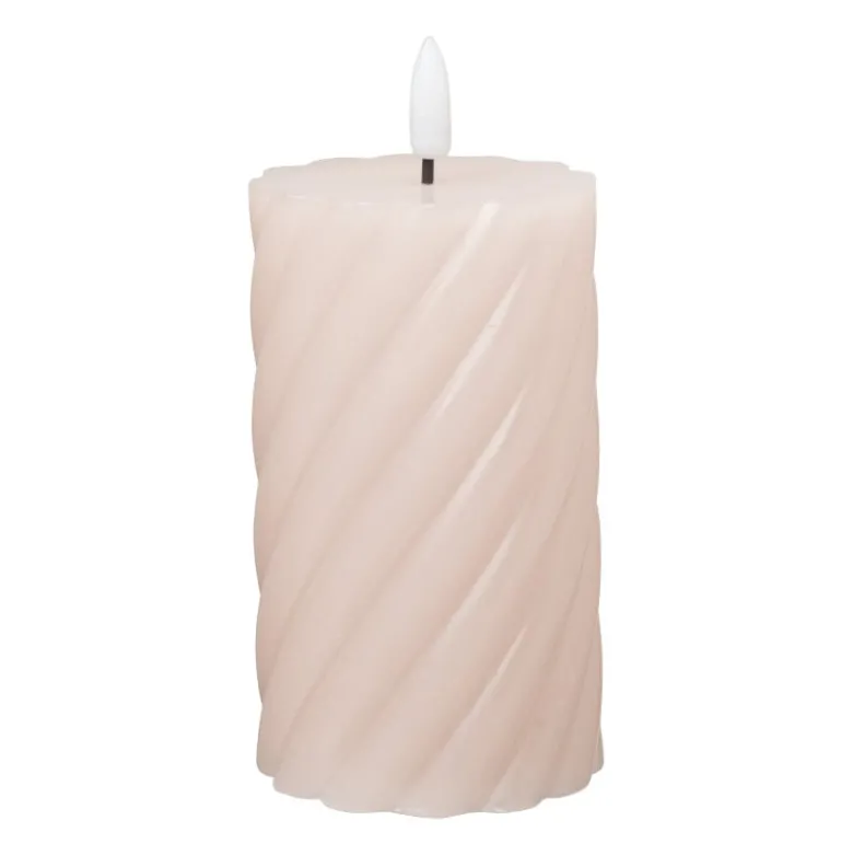 LED stompkaars groot twist - roze - ø7x12 cm