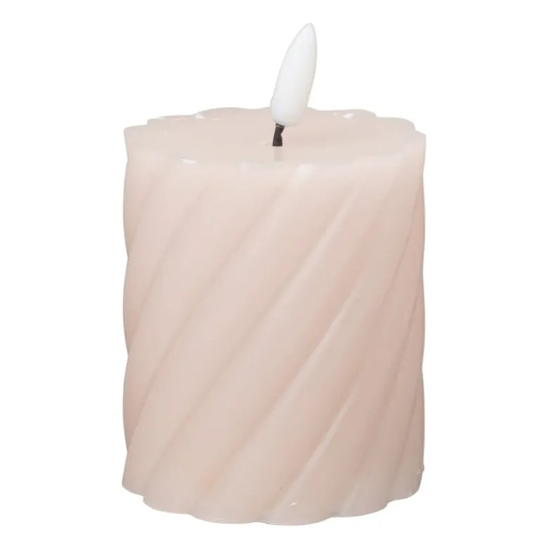 LED stompkaars klein twist - roze - ø7x8 cm