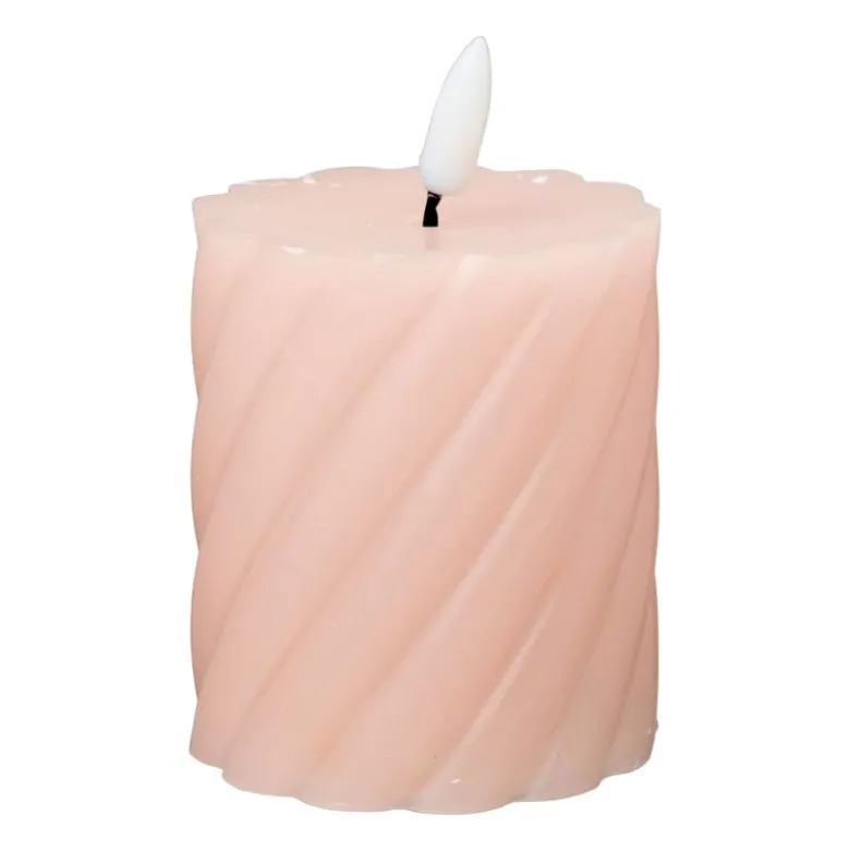 LED stompkaars klein twist - roze - ø7x8 cm