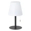 LED tafellamp USB - wit/zwart - ø16.5x21 cm