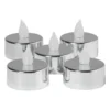 LED waxinelichten - zilver - set van 5