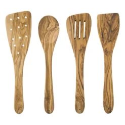 Lepel olijfhout - bruin - 30 cm