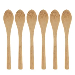 Lepels bamboe - 13.5 cm - set van 6