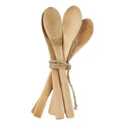 Lepels bamboe - 13.5 cm - set van 6