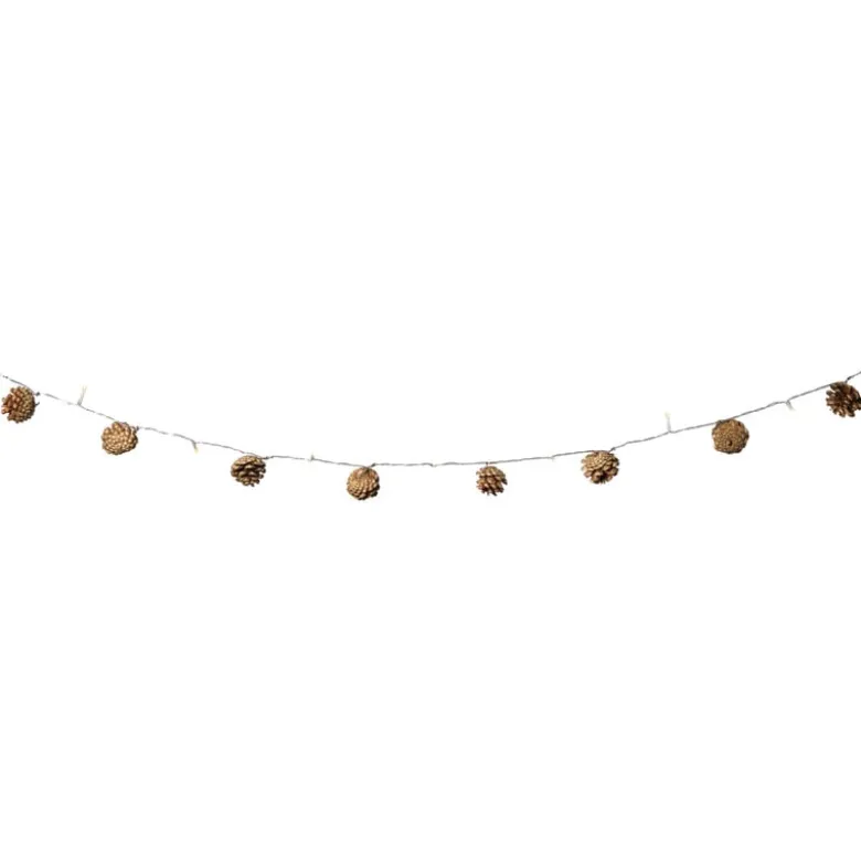 Lichtslinger dennenappels - bruin - 165 cm
