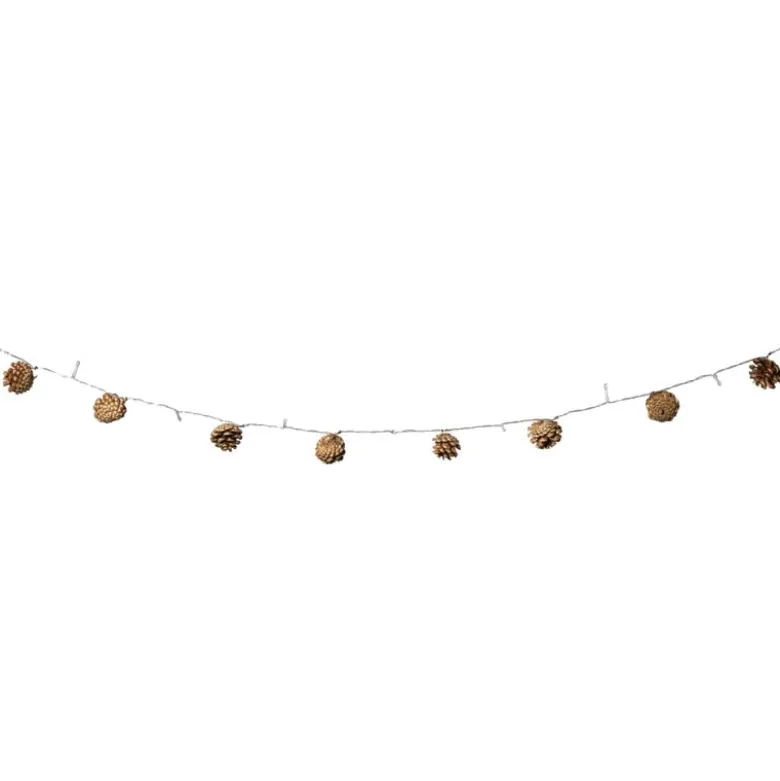 Lichtslinger dennenappels - bruin - 165 cm