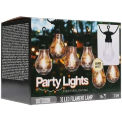 Lichtsnoer voor buiten - 10 LED lampen - 7.5 meter