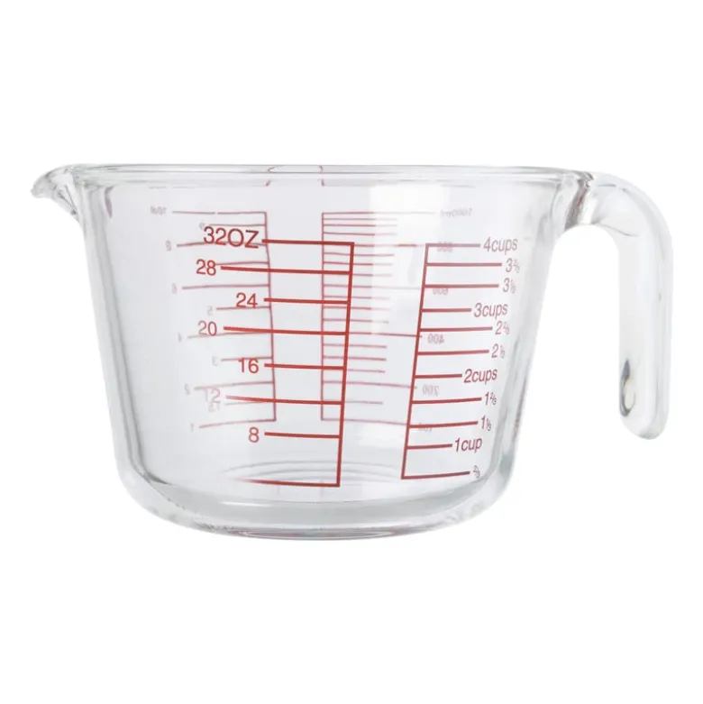 Maatbeker - glas - 1 liter