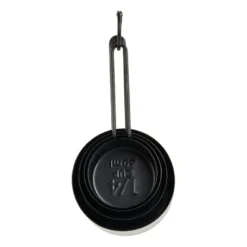 Maatbekers industrial - zwart - 4 stuks
