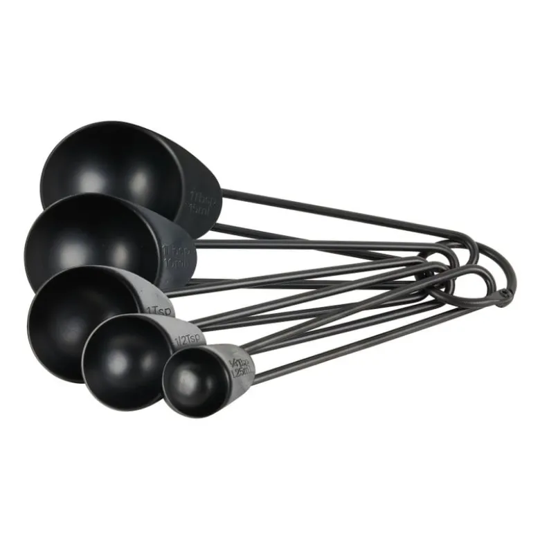 Maatlepels industrial - zwart - 5 stuks