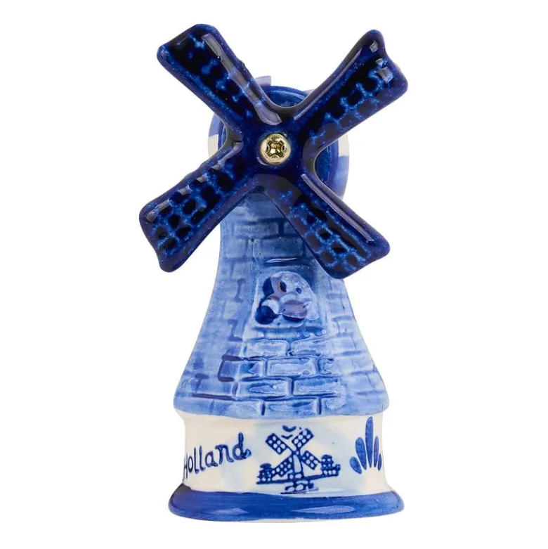 Magneet Hollandse molen - diverse varianten - blauw/wit