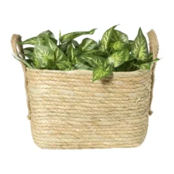 Mand Basix vierkant - 30x30x30 cm - naturel