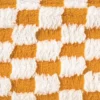 Mand checks klein - oranje/wit - 11x30x20 cm