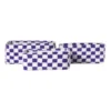Mand checks middel - paars/wit - 13x33x23 cm