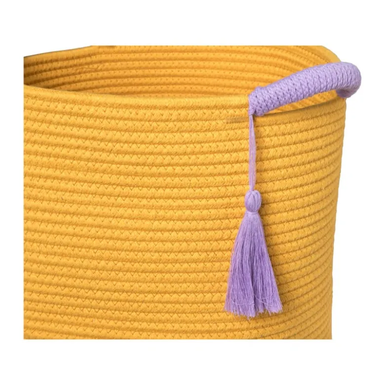 Mand colors hoog - oranje/paars - ø34x34 cm