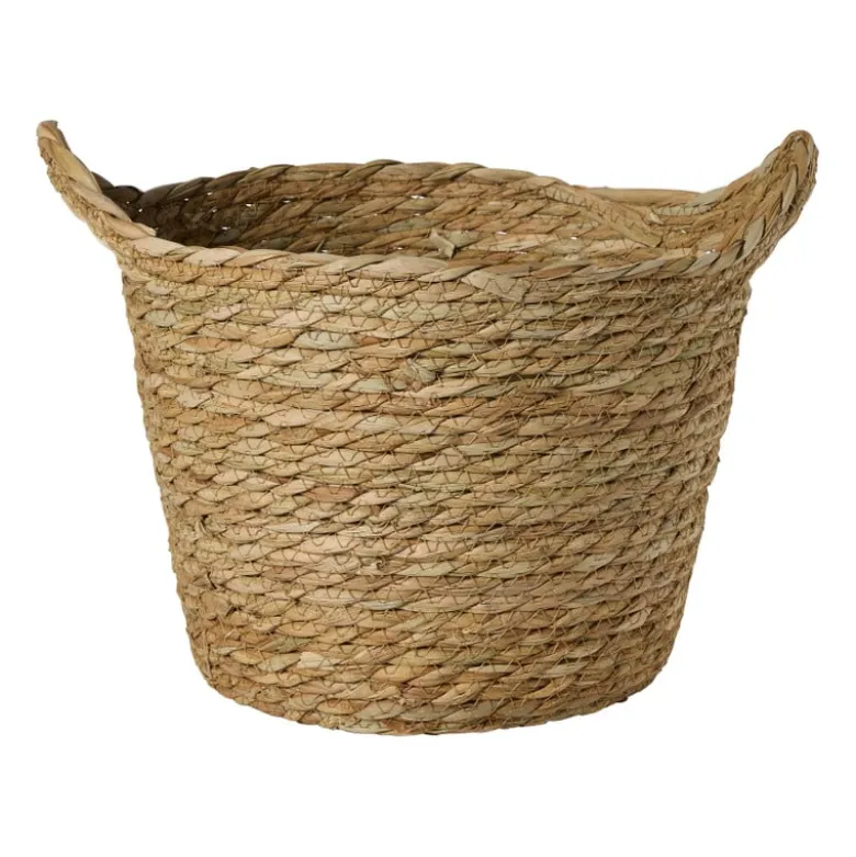 Mand rond M - bruin - ø23x27 cm