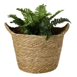 Mand rond M - bruin - ø23x27 cm