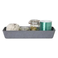 Mand vilt langwerpig - grijs - 6x36x14 cm