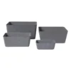 Mand vilt middel - grijs - 11x25x25 cm