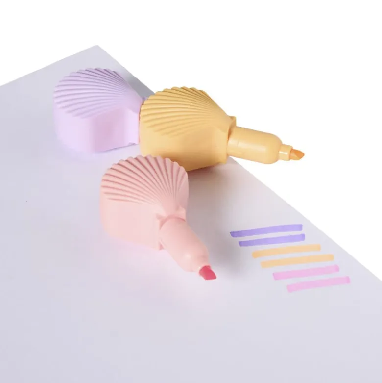 Markeerstiften schelpen - set van 6