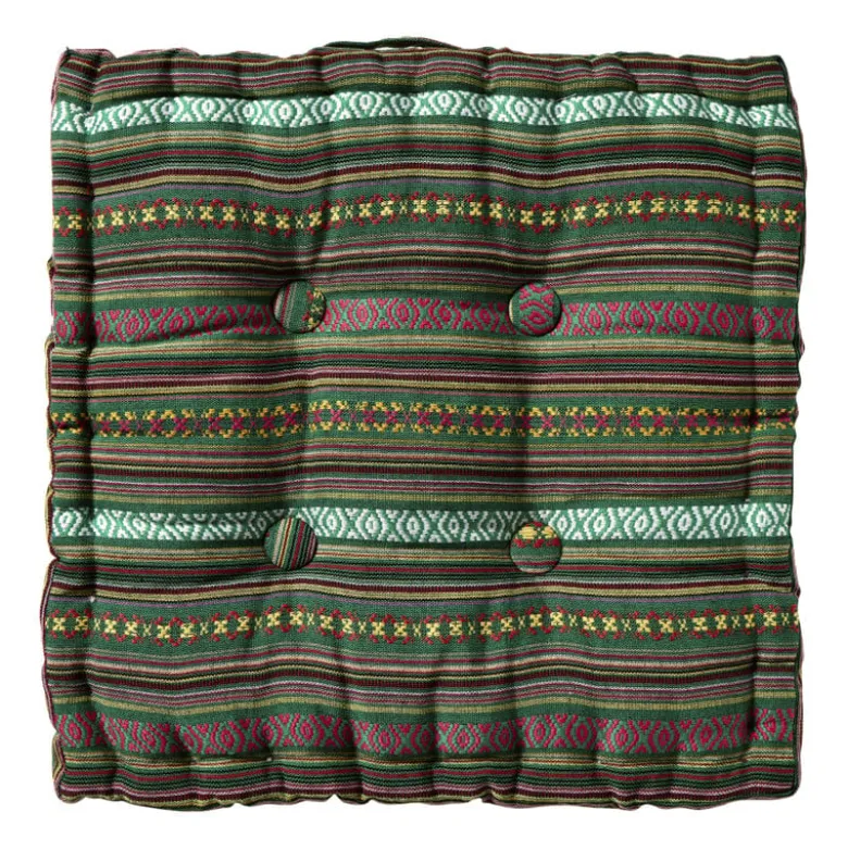 Matraskussen mexican - groen - 40x40 cm
