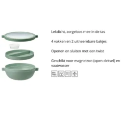 Mepal lunchbowl - lichtgroen - 8.5x24x20.7 cm