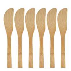 Messen bamboe - 16 cm - set van 6