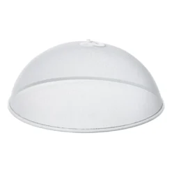 Metalen foodcover - wit - 35x35 cm