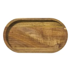 Mini dienblad acacia - bruin - 20x11 cm