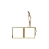 Mini Fotokadertje hangend - goud - 6x8.5 cm