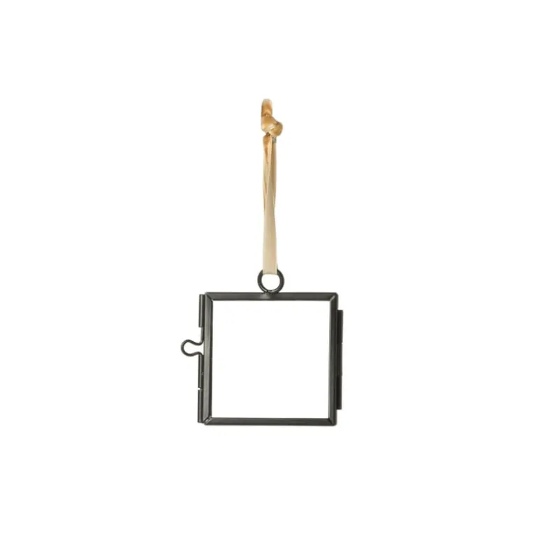 Mini Fotokadertje hangend - zwart - 6x8.5 cm