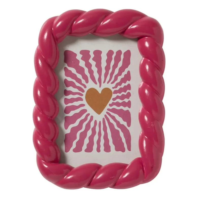 Mini fotolijstje - bordeauxrood - 7x9 cm
