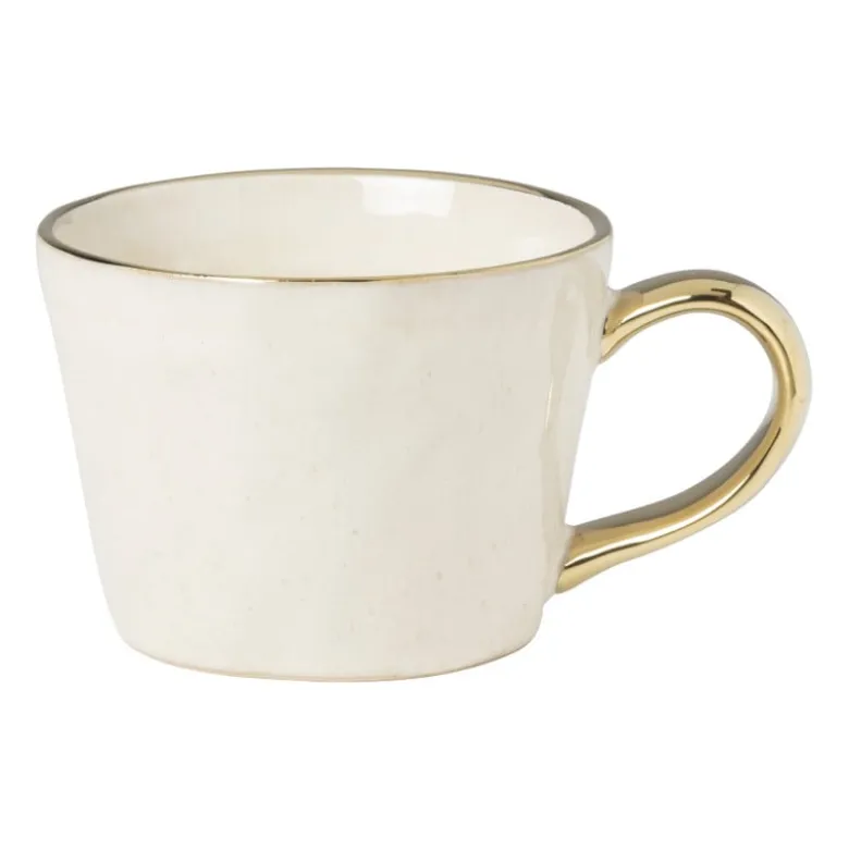 Mok met gouden oor - beige - 250 ml