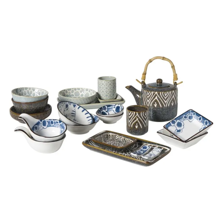 Mok Nori - blauw/geel - 130 ml