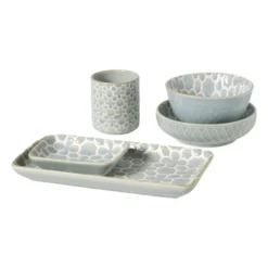 Mok Nori - lichtblauw/wit - 130 ml
