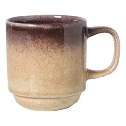 Mok Olivia - bordeauxrood/beige - 270 ml