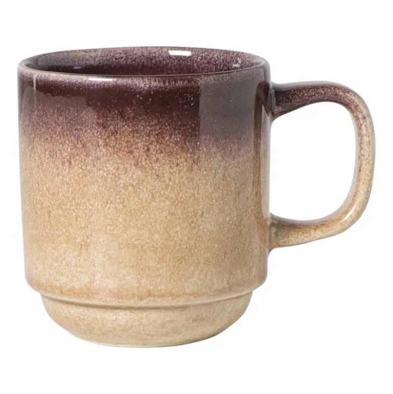 Mok Olivia - bordeauxrood/beige - 270 ml