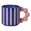Mok smiley - roze/blauw - 300 ml - Happy at Home by Sanny