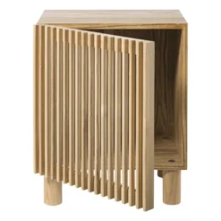 Nachtkastje Japandi - bruin - 50x40x33 cm