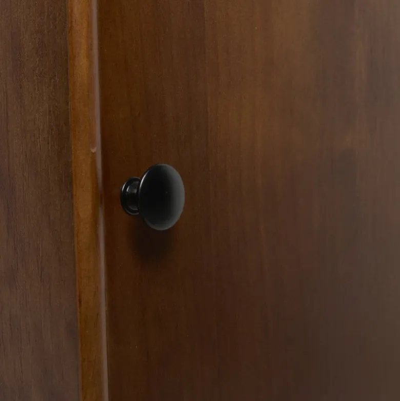 Nachtkastje retro - donkerbruin - 76x40x31.5 cm