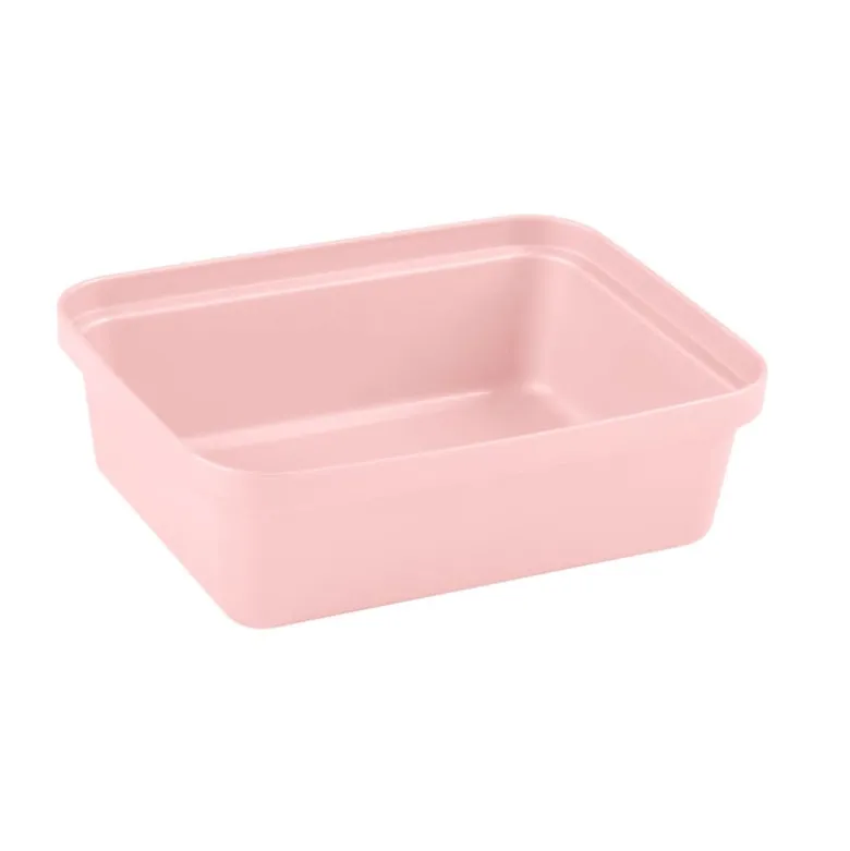 Opbergbakje middel - roze - 6x18.8x14.7 cm
