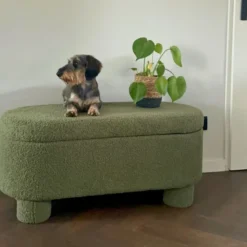 Opbergbank teddy dodo - groen - 43x100x42 cm